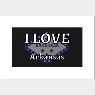 I LOVE Arkansas | Arkensas County Posters and Art